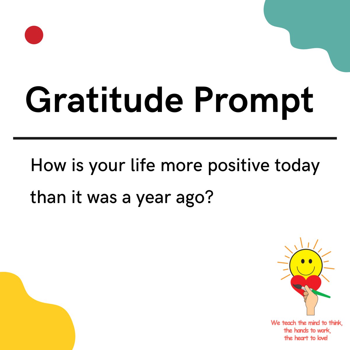 Take a moment for gratitude. Here's a prompt to use!

#journaling #gratitude #childtherapy #childcounseling #teentherapy #teencounseling #childpsychology #therapy #mentalhealth #IOP #ABA #CBT #DBT #autism #parenting #copingskills #mindfulness #octherapy #chathamtherapy #gratitude