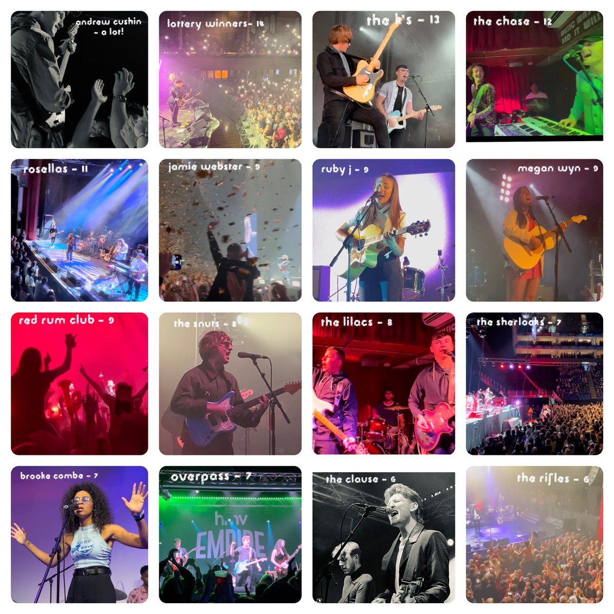 BIG THANK YOU to all the artists we have seen in 2022 🙏

614 sets from 317 artists at gigs &amp; festivals🎸🎪

Special thanks to <a href="/This_Feeling/">This Feeling</a> (201 sets from 104 artists 🙌🏼❤️)

Most seen: <a href="/AndrewCushin/">Andrew Cushin</a> <a href="/LotteryWinners/">Lottery Winners</a> <a href="/TheKsUK/">THE K'S</a> <a href="/OFL_TheChase/">The Chase</a> <a href="/RosellasBand/">Rosellas</a> <a href="/JamieWebster94/">Jamie Webster</a>