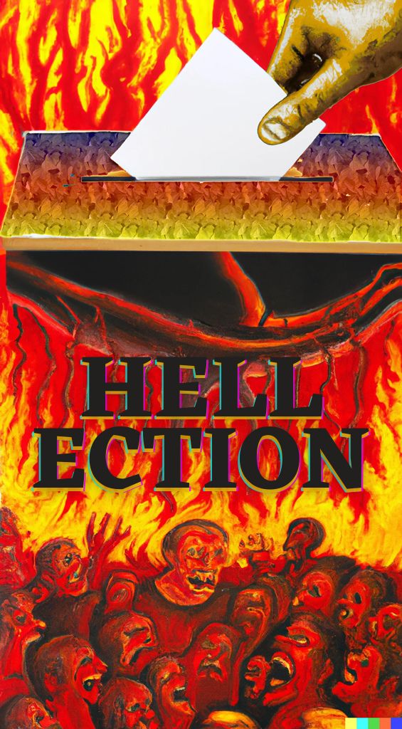chodhry's tweet photo. #Election is what #PTI folks want,
#HELLECTION is what #PDM fears!

#IslamabadElections #IslamabadHighCourt 
#digitalart generated using @OpenAI https://t.co/afHC3WDTtF
