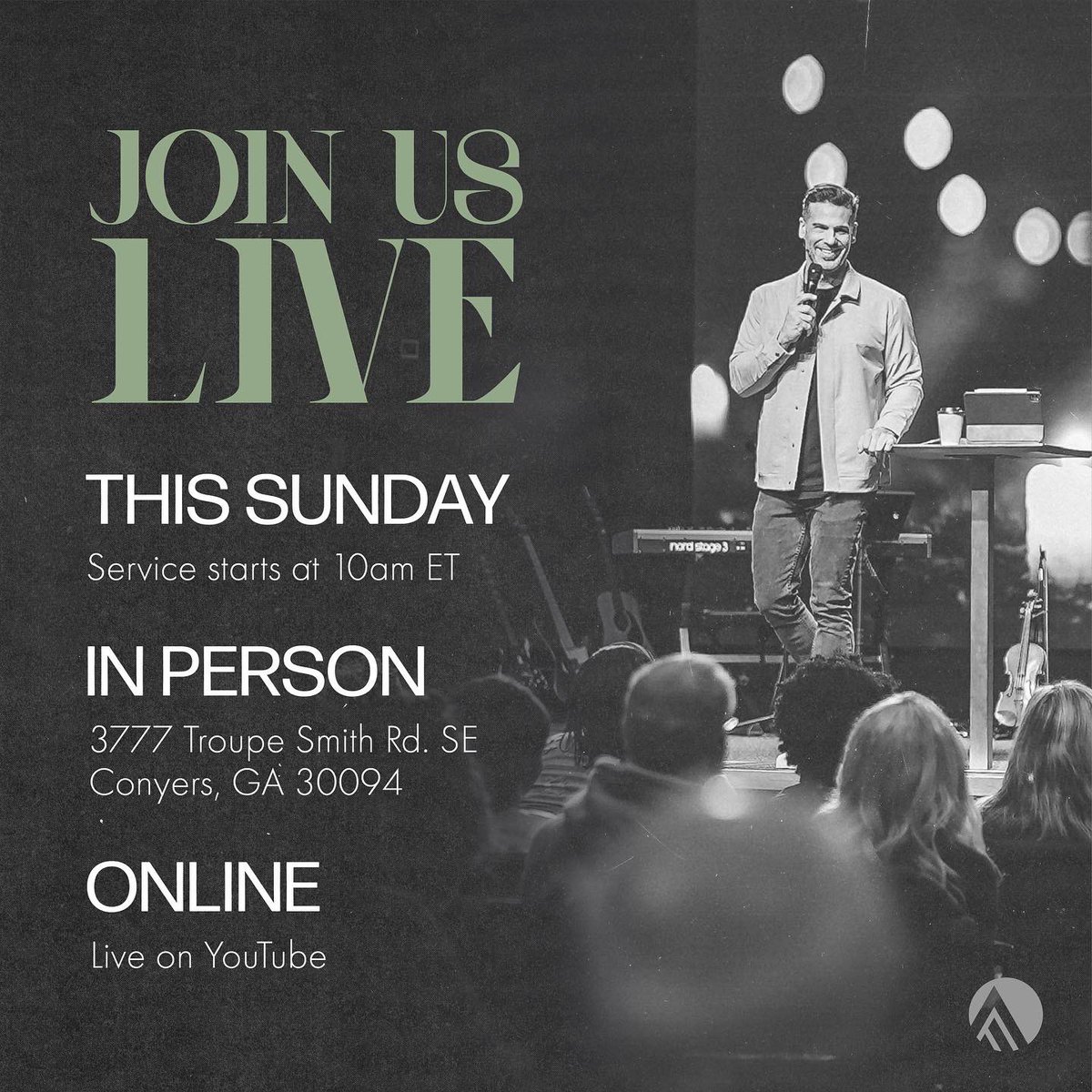 Super excited to encounter Jesus with you all tomorrow both in person and live online 🙌🏼🔥🌪
Join us if you can! ❤️‍🔥
Service begins at 10:00AM ET.