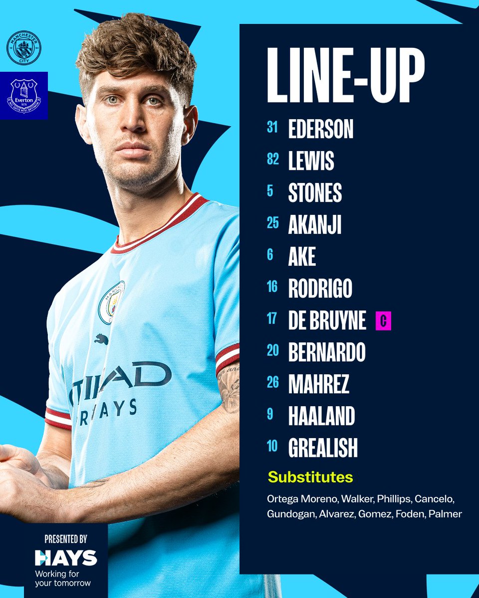 Manchester City line-up