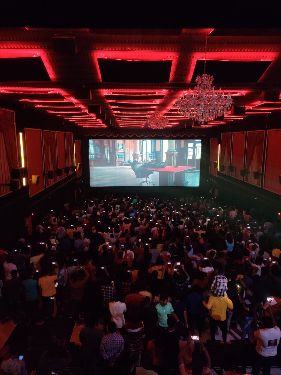 RamCinemas's tweet photo. Exclusive snaps of #ThunivuTrailer on BIGSCREEN in Your #RamCinemas 💥 https://t.co/pDfCdGhD0c