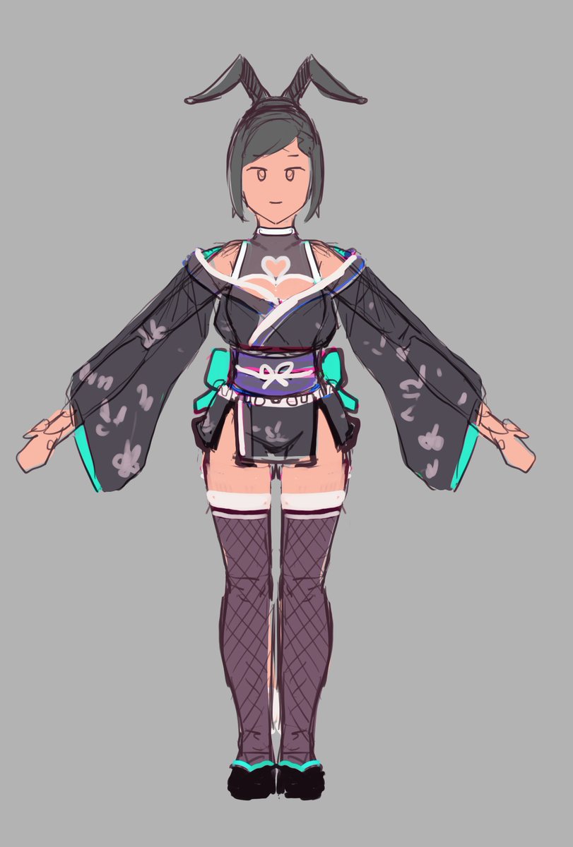 デザインとカラーリングで悩みながら年が描き納めになりそう….今年はskebを始めたりいろいろありました。来年もよろしくお願いします。 