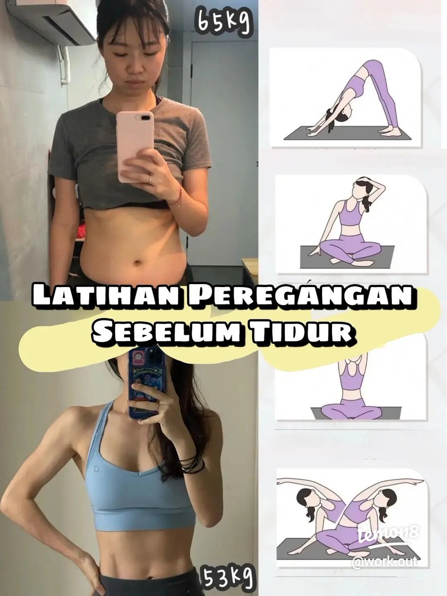 Workoutlemon8's tweet photo. 5 Gerakan Peregangan sebelum tidur
A THREAD
#peregangan #stretching #HappyNewYear #peregangansebelumtidur https://t.co/WbVofALQq2