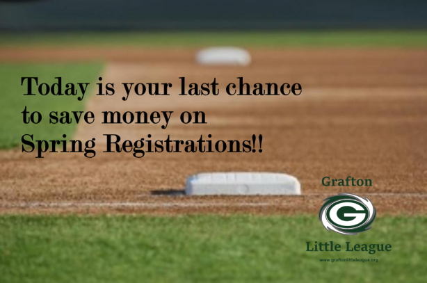 GraftonLL's tweet photo. Dec 31st is your last chance to save $$$ on Spring 2023 registrations.

https://t.co/49B26OlB1t https://t.co/RnXEjx21Bs