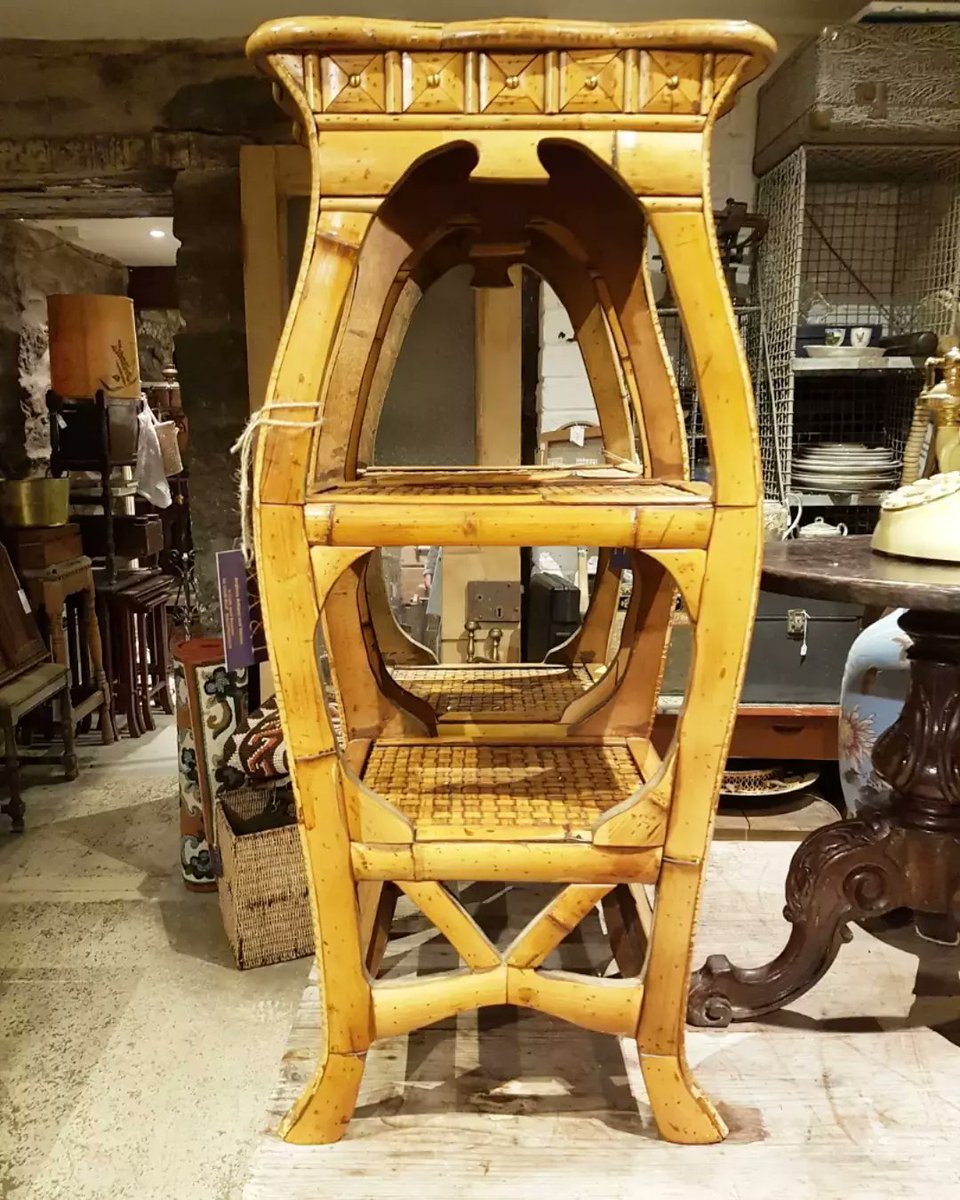 angleseyantique's tweet photo. Vintage c1970s bamboo stands, spilt cane on laminated wood, a quality pair....
#midcenturymodern https://t.co/reHxLP1VCM
