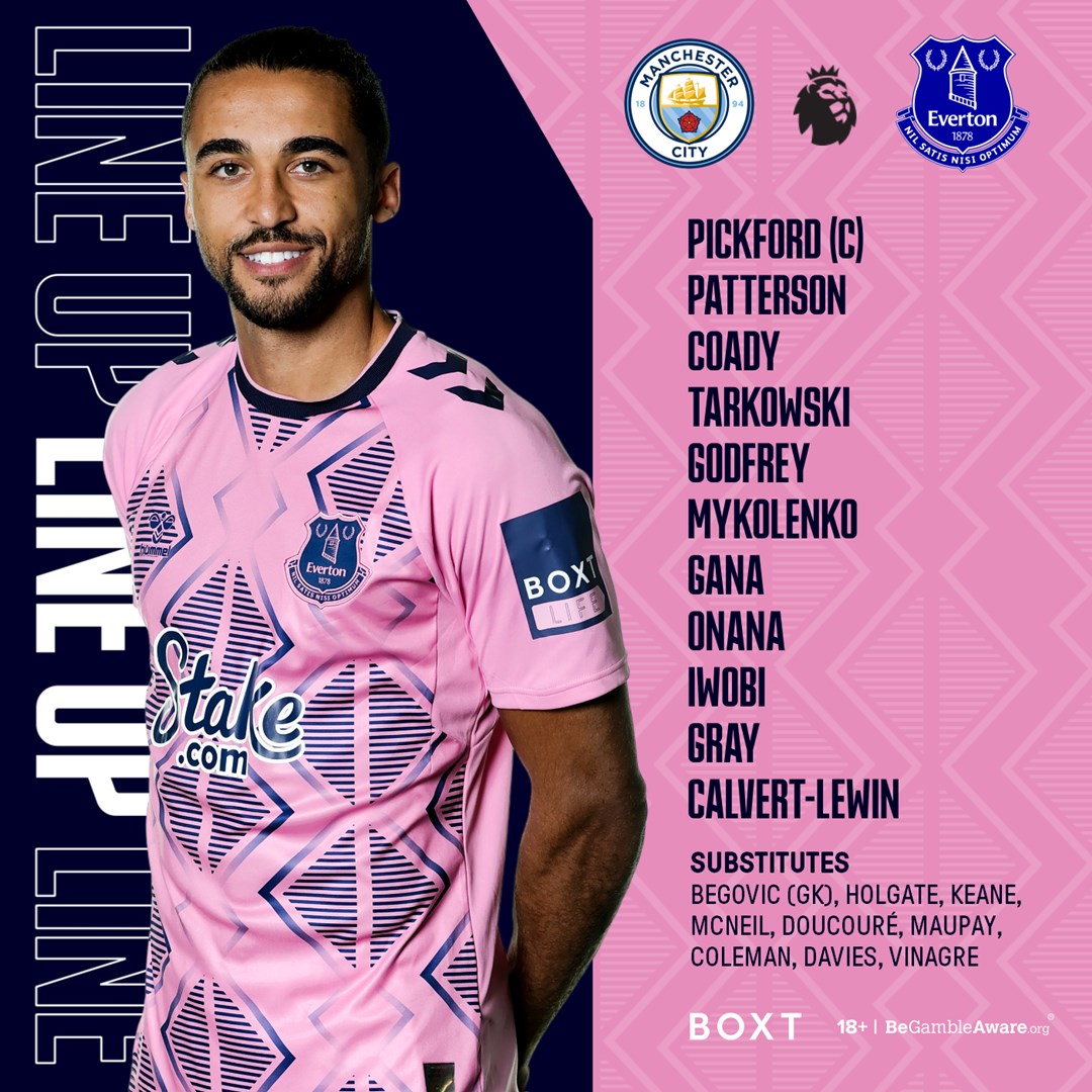 Everton line-up