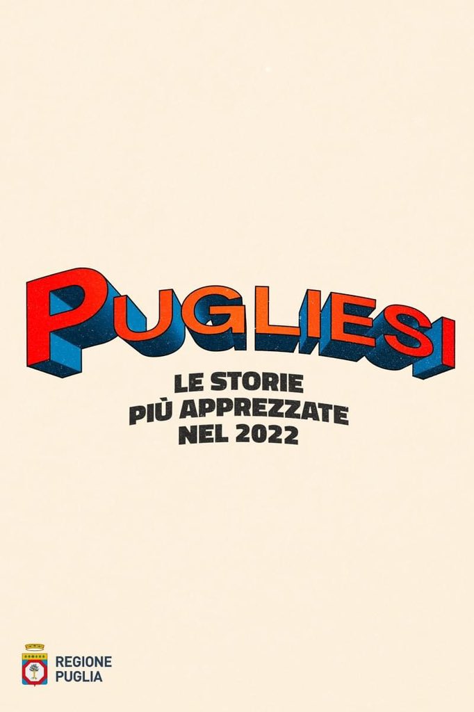 RegionePuglia's tweet photo. Quest’anno abbiamo dato spazio alle esperienze dei pugliesi che si sono distinti sul lavoro, nelle arti, nello sport.
💪 Che le storie più apprezzate nell’anno che stiamo lasciando siano di ispirazione per il 2023.

#orgogliopugliese #BestOf2022 #2023NewYear https://t.co/YXvJwHVtck