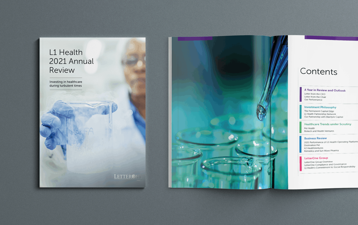 2022 Review: L1 Health Annual Review

We’re proud of our work on the L1 Health 2021 Annual Review.

While many reports are digital only, it was lovely that this design was printed on beautiful paper stock.

Read case study: jdjcreative.co.uk/work_projects/…

#ReportDesign #GraphicDesign