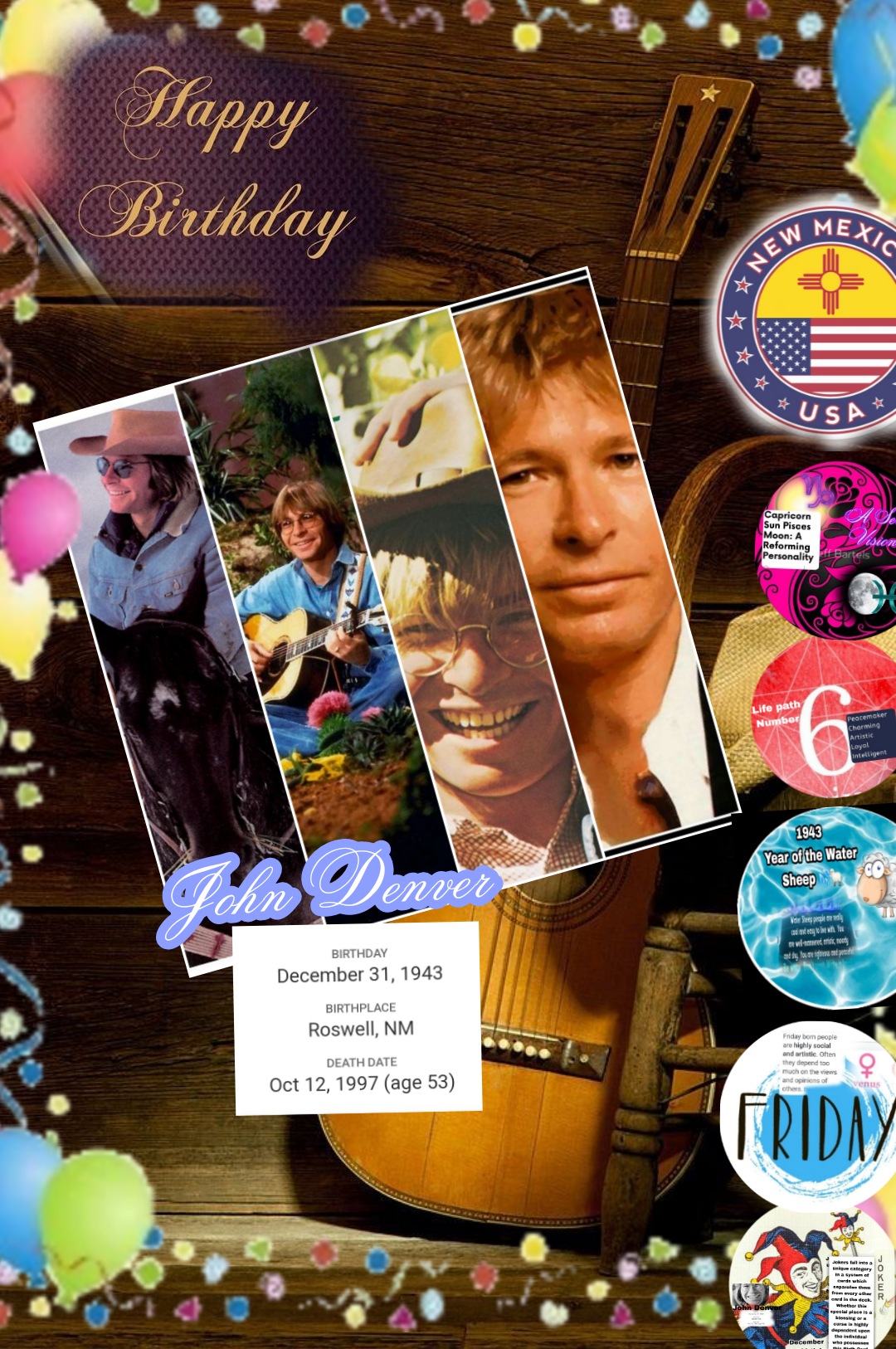 Happy posthumous birthday to, John Denver       