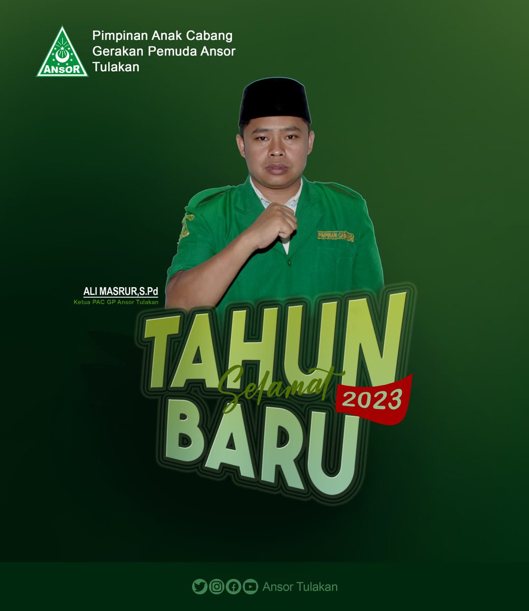 Selamat tahun baru 2023 
#berkhidmattanpabatas
#pwansorjatim
#ansorbanserpacitan
#ansortulakan
#pacgpansortulakan