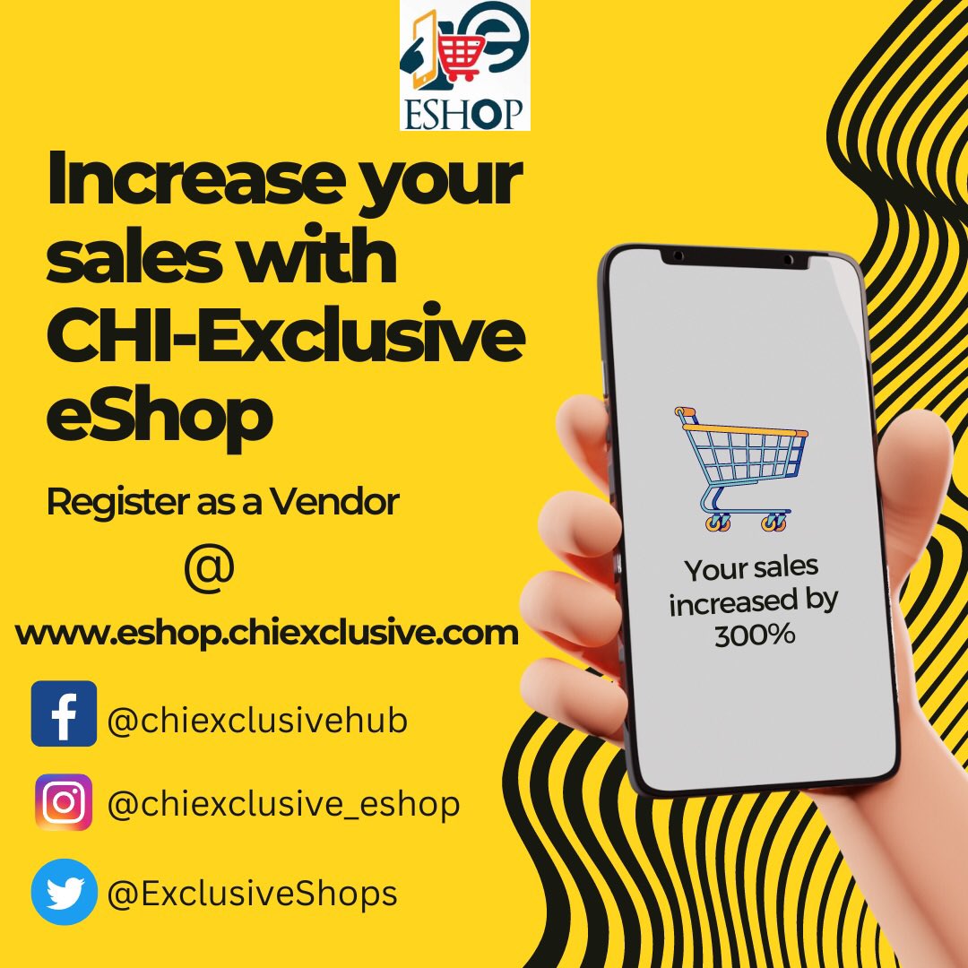 iamMatthias_U's tweet photo. Sign up as Vendor today- Join our pool of @ExclusiveShops 
https://t.co/WyGTfNBhaE https://t.co/Q2AlYIpesQ