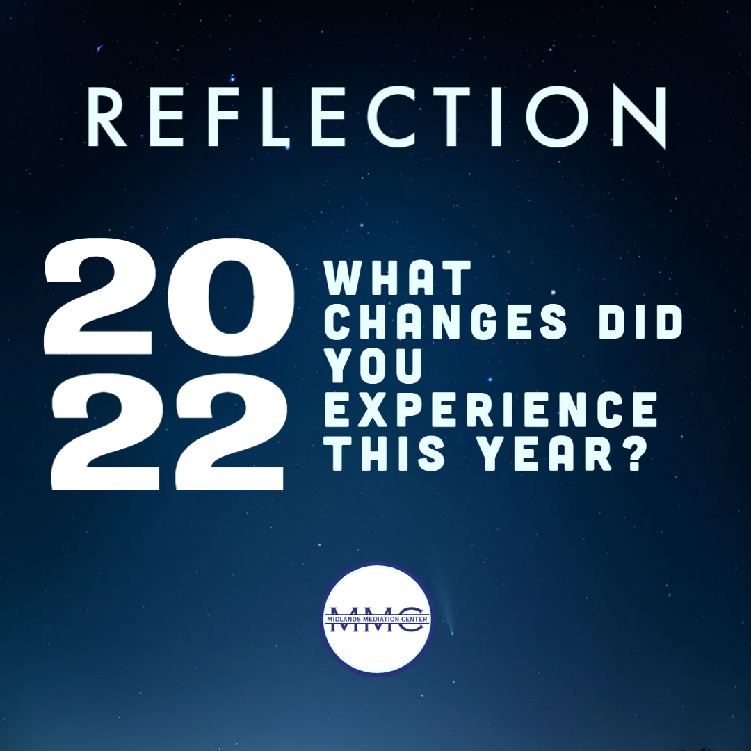 As we transition from 2022 to 2023, MMC would like to encourage us to take a moment and reflect throughout today.  What’s different now than it was twelve months ago? Did anything change with your job, faith, worldview, family, home, health, etc?