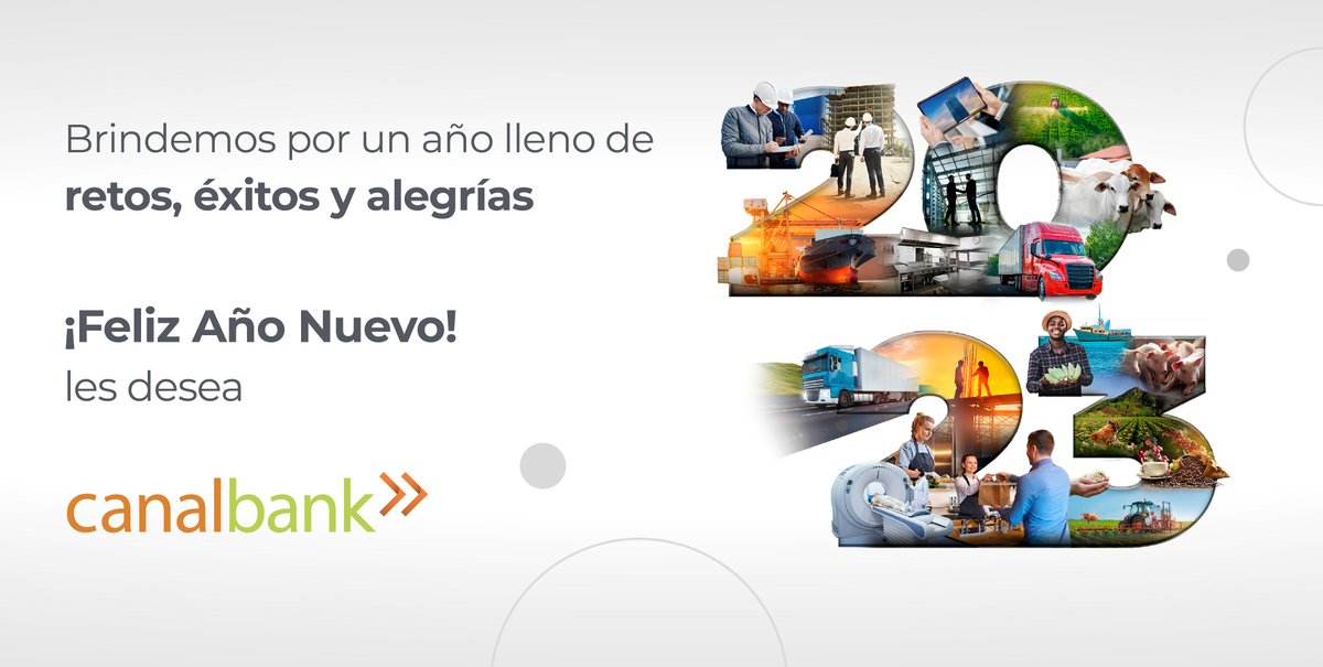 Feliz año nuevo a todos nuestros clientes, amigos y seguidores que nos han acompañado durante este 2022.

Les deseamos a todos que este 2023 les brinde felicidad, salud y prosperidad.

#Canalbank #Diciembre #Felizaño2023 #2023