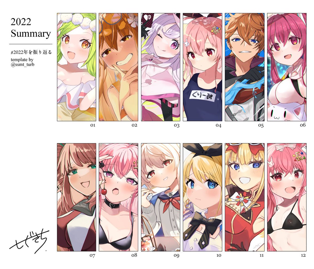 描き納めで津軽落書きと2022年の振り返りを添えて・・ 今年一年本当にありがとうございましたまた来年もイラスト見て下さい・・!