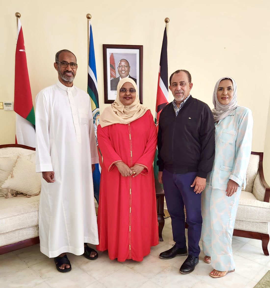I paid a courtesy call to the Ambassador of Kenya to Oman H.E. Amina Abdalla today in Muscat, Oman. 
We discussed among other things opportunities that the Sultanate of Oman and the East African region can jointly explore to strengthen and boost our economies.