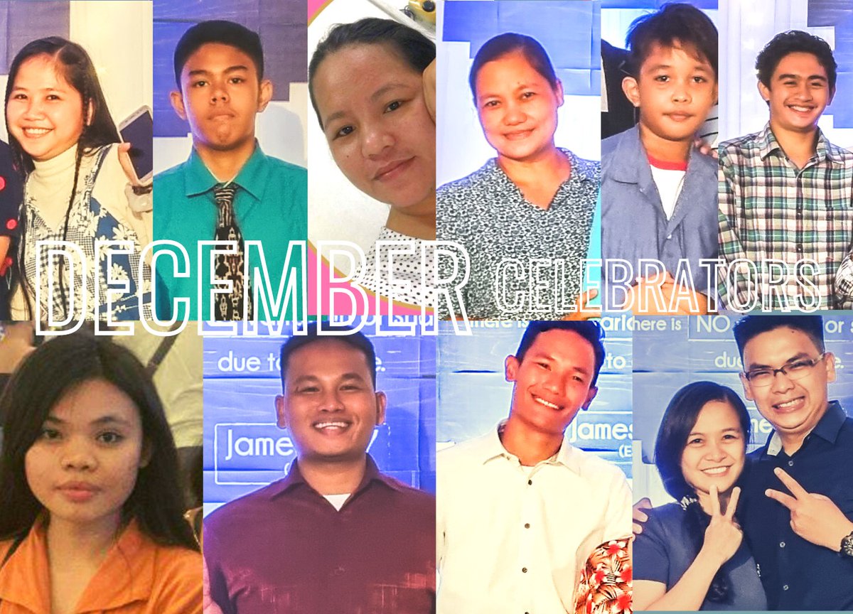 AjncCebu's tweet photo. The year won’t be complete without celebrating the birthdays of our December Celebrators. 🎉

May God bless and keep you in His love until He comes. https://t.co/PkupsNRAio