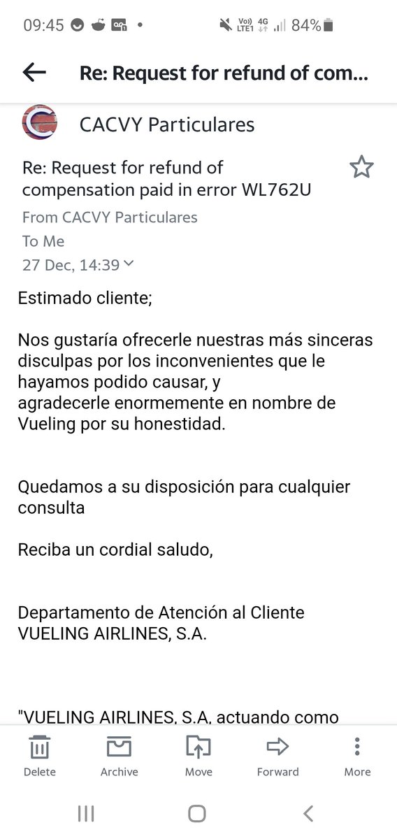 MattNorvell1's tweet photo. @mdenisebws @vueling I emailed them informing them that this amounts to fraud, blackmail and attempted extortion and told them that I will not be paying them any money and that if they want to take me to court please do so as I will win! this was their response...?! https://t.co/6wmQFIIzaU