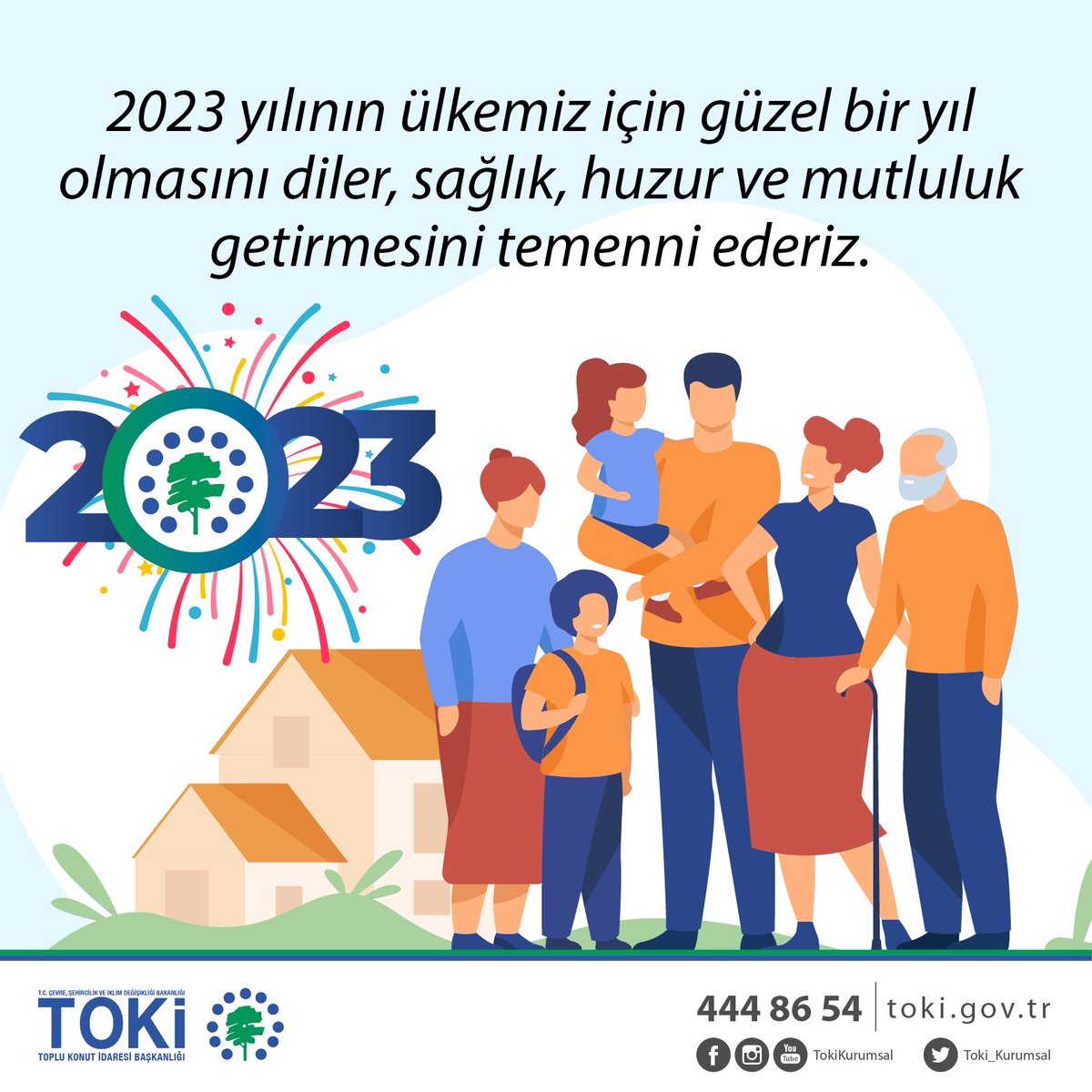 2023 yılının ülkemiz için güzel bir yıl olmasını diler, sağlık, huzur ve mutluluk getirmesini temenni ederiz.