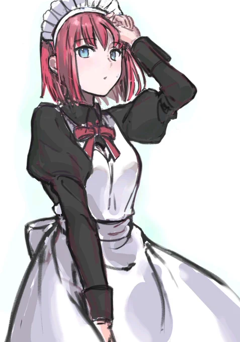 メイド絵リクエストのほう本当にありがとうございました…!描き納めになります!今年もたくさん見て頂きありがとうございました…!!!! 