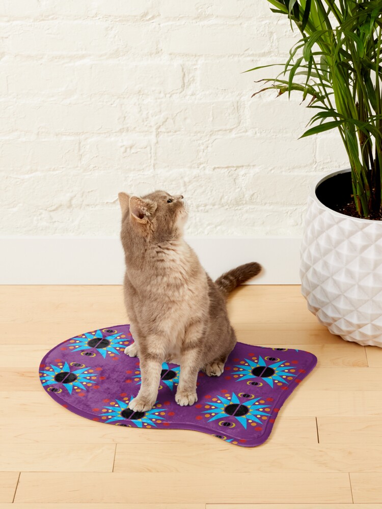 RystoDesign's tweet image. We all know cats rule the world! That’s why they’d love this cosmic cat-mat: 

rdbl.co/3FYzukC 

#cat #catmat #pets #animals #sunandmoon #sun #moon #cosmic #celestial #nature #redbubble #art made in #inkscape