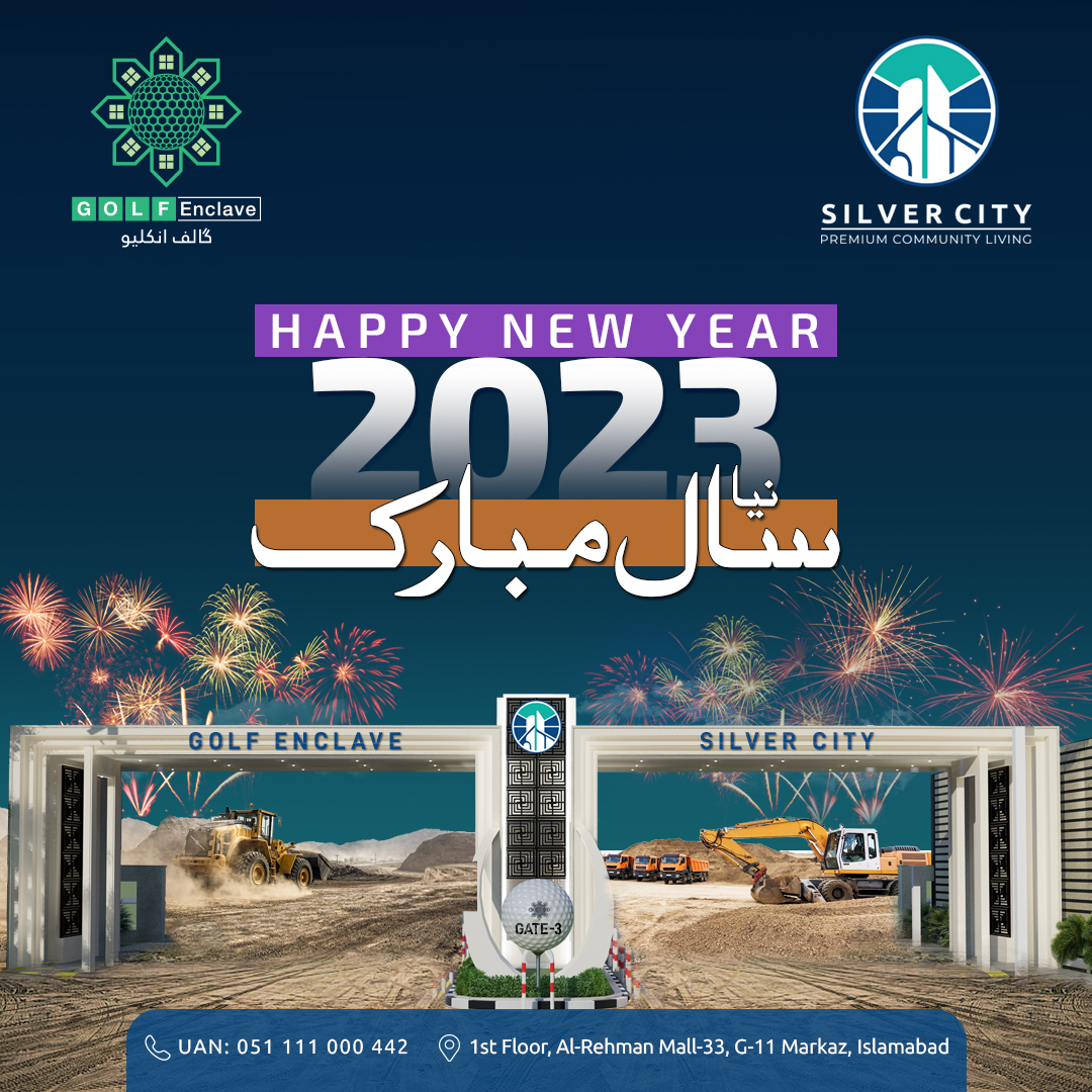 Isbgolfcity's tweet photo. 🎊 Wishing you a Happy New Year 2023! 🎊

#GolfEnclave #IslamabadGolfCity #SilverCity
UAN: 051 111 000 442

#HappyNewYear #happynewyear2023 #newyear #newyear2023 #goodbye2022 #welcome2023 #realestate #investment #islamabadproperty #propertyinvestment #property #investment https://t.co/MdDSQbOkbn