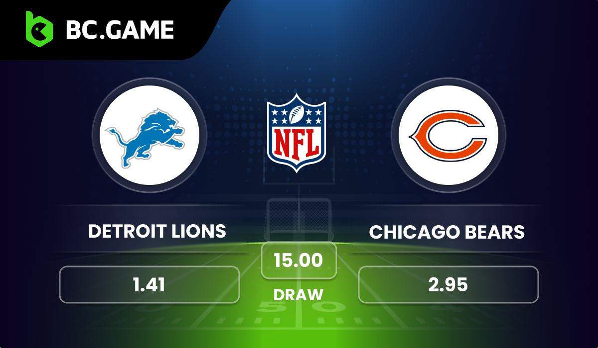 #NFL&#127944;

The Detroit Lions will face the Chicago Bears on Sunday. 

&#128073;Don&#39;t wait, Place your bet: 

