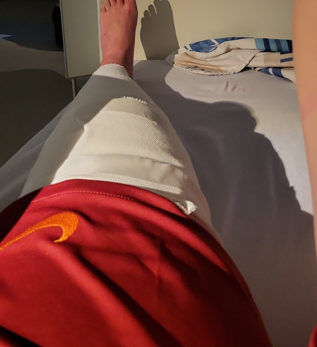 Meldooox's tweet photo. My 2022 started a bit shit but I'm ending it on a good note. With 0% difference in my operated and non-operated leg, I can't wait what 2023 has in store! Back on the football field ASAP. https://t.co/aoksrfVE4N