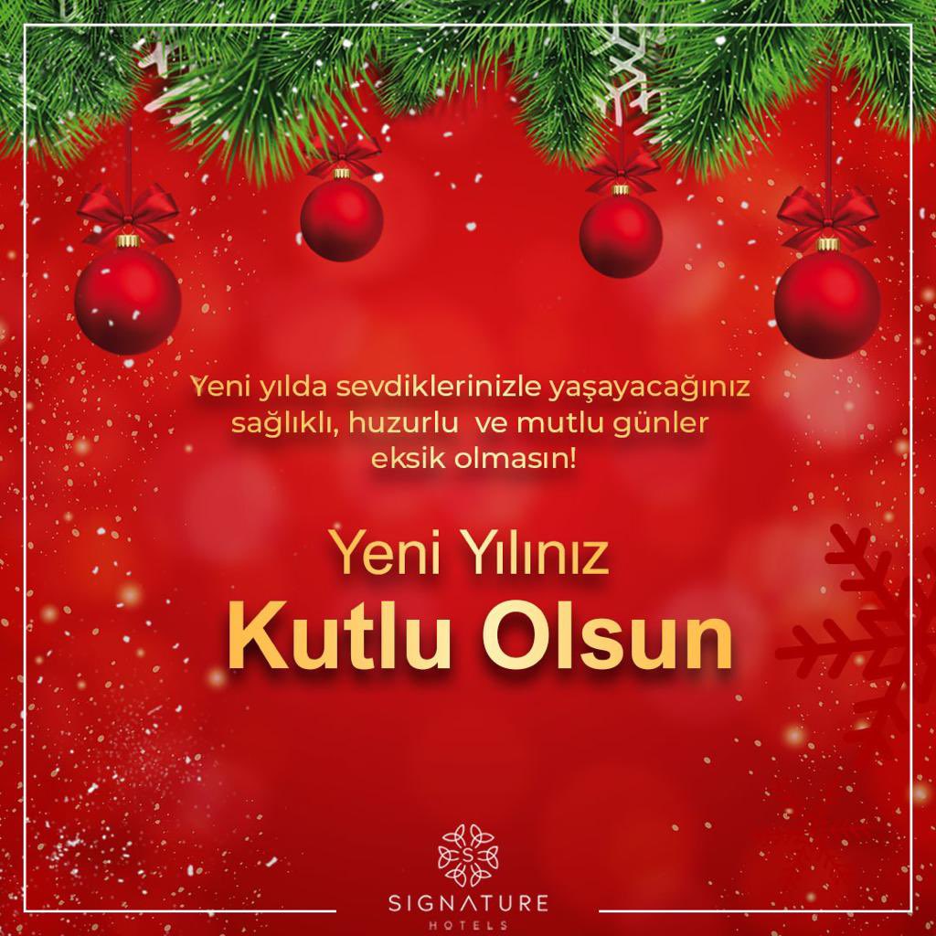 SignatureTurkey's tweet photo. Yeni Yılınız Kutlu Olsun! 🎄🎉

#yeniyıl #hoşgeldin2023 #mutluyıllar #signaturehotels #yılbaşı #happynewyear https://t.co/ASuf6IXdq0