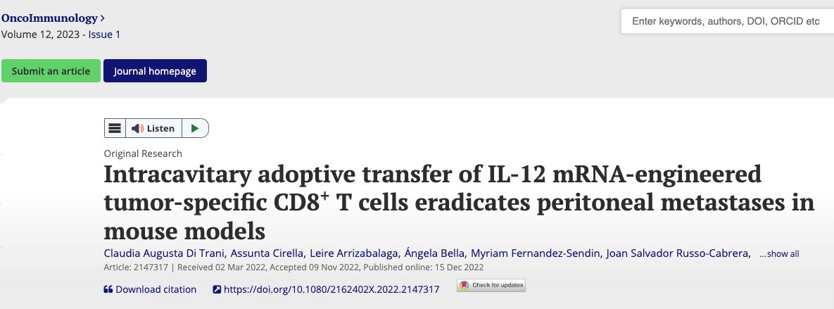 ACIR_org's tweet photo. 🚚 Local, local - how many times do we have to say it!  IL-12 delivered locally by tumor-specific T cells  👉 https://t.co/BnjogqrbYB https://t.co/fTnBw2LrD2