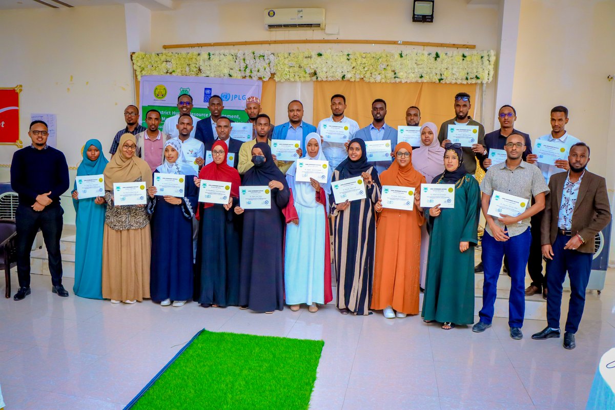 LGIsomaliland's tweet photo. @LGIsomaliland Concluded 15 days of HRM &amp; Office Administration and Management Training for 75 Local Government Staff from 15 Districts of Hargeisa, Burao, Berbera, Borama, Lasanod, Erigavo, Ainabo, Odweine, Sheikh, Gabiley, Salahley, Baligubadle, Lughaya, Baki and Zeila. https://t.co/rVIWke6AvM