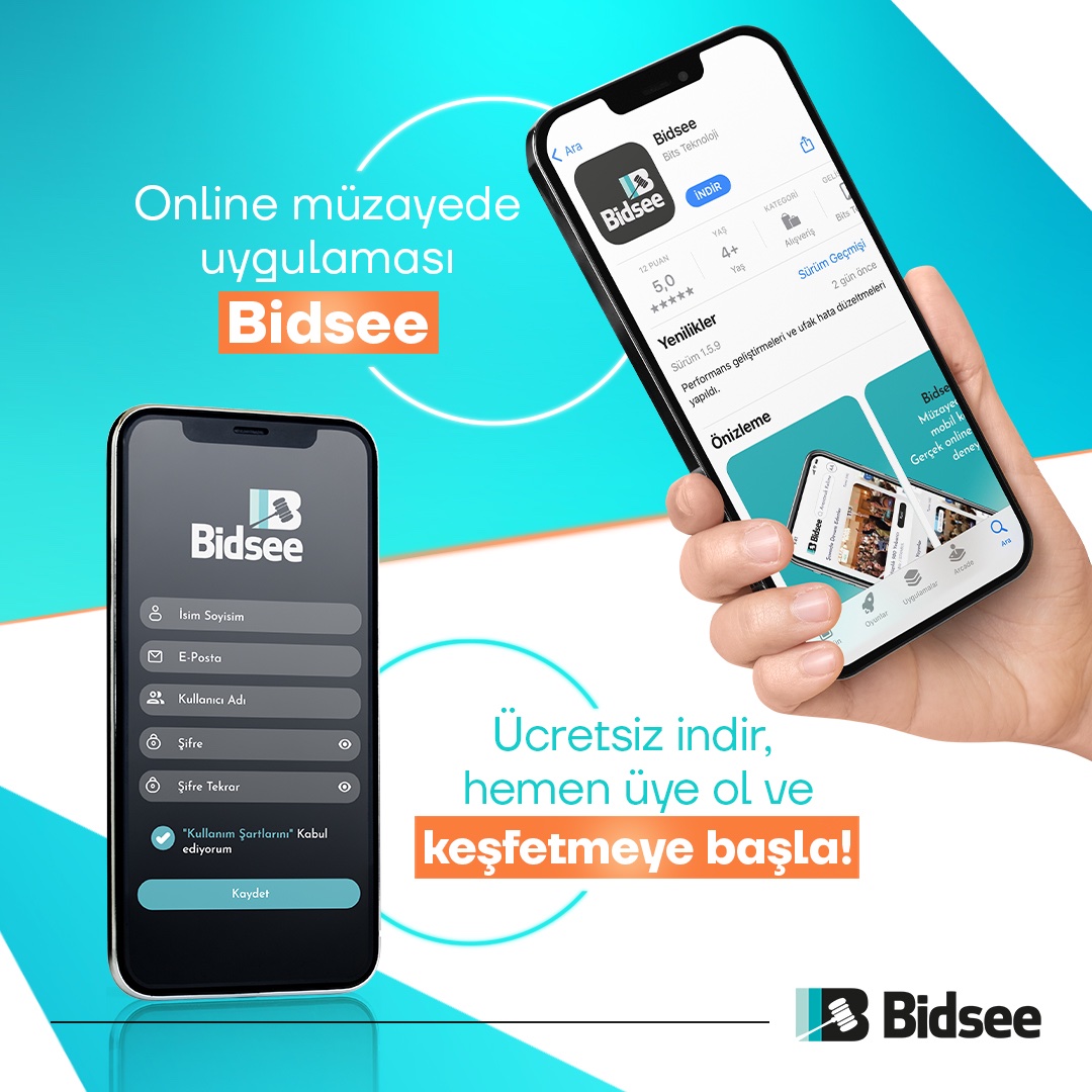 BidseeApp's tweet photo. Online müzayede uygulaması Bidsee'yi ücretsiz indir, hemen üye ol ve keşfetmeye başla!

App Store veya Google Play'den indirmek için tıklayın: https://t.co/UBFCBAn5l0

#bidsee #bidseeapp #onlinemüzayede #müzayede #auction #auctionapp #onlineauction #antika #sanat #artauction https://t.co/tBJ0LZ1Krz