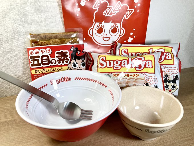 寿がきや スガキヤ どんぶり & ラーメンフォーク セットx2 丼＆ラーメンフォークセット | スガキコシステムズ株式会社