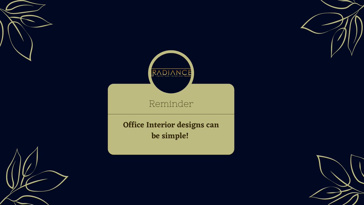 Radiance_Infra's tweet photo. Designing or decorating an office space does not always require using pocket-gauging walls, furniture, or other fittings. It usually involves operating in a straightforward and efficient manner. In actuality, working spaces benefit most from simplicity. https://t.co/Udy9KBVLmY