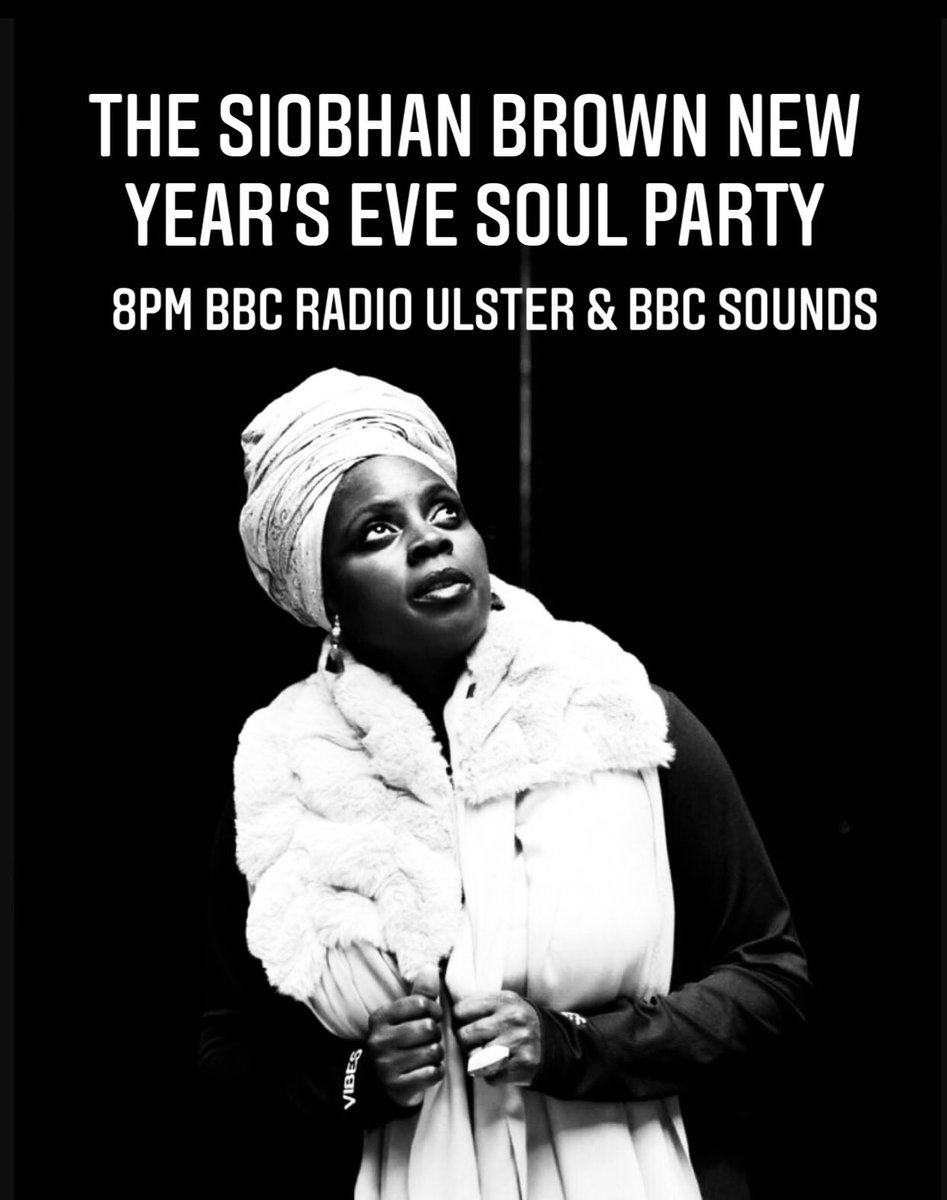 RalphMcLeanShow's tweet photo. Staying in tonight or just want some seriously soulful sounds to put you in a good New Year’s Eve mood? Join @SiobhanMHBrown on @bbcradioulster and @BBCSounds from 8pm for the ultimate soul party mix. A #McLeanMedia production. Happy new year!! #soulpartymix https://t.co/owwFN6jgps