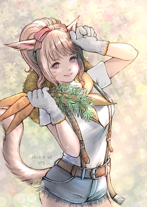FF14の絵も描いてたヨー#FF14イラスト 