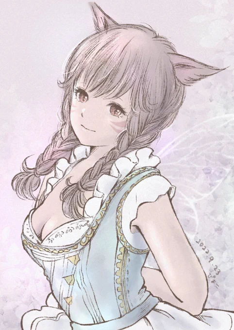 FF14の絵も描いてたヨー#FF14イラスト 