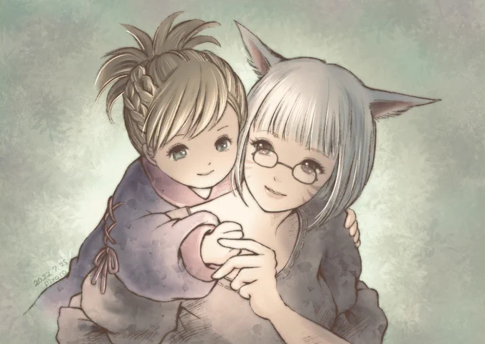 FF14の絵も描いてたヨー#FF14イラスト 