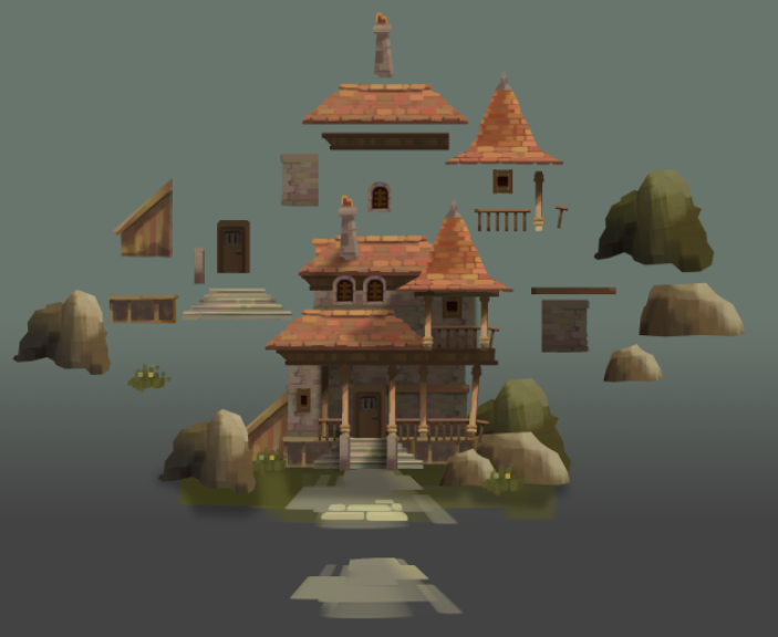 Poolay's tweet photo. Trying new tasty pack : Houses for #unity2d #assetStoreunity
#gamedev #gameart #tiles #modulable https://t.co/1YBLo4fOQ0
