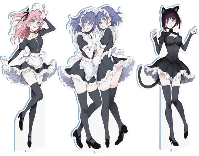 楓と鈴 あいなちゃん みやび先輩 アクリルスタンドは余った分はメロンブックスに委託されます😍 