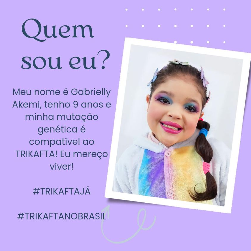 strawfie's tweet photo. "My name is Gabrielly Akemi, I am 9 years old, and my genetic mutation is compatible with Trikafta. 

"I deserve to live."

Please sign our PETITION for global access to life-saving #cysticfibrosis drug #Trikafta

PETITION LINK
https://t.co/5tk5wBIdLj

#fibrosecistica #trikaftaja https://t.co/3fab5q3TJ2