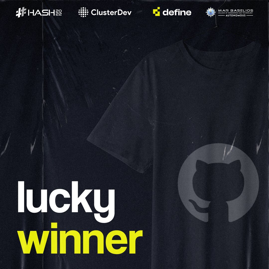 definehack's tweet photo. Presenting you all the lucky winners of Define'22 👀
Congratulations Alan and @j_sophy_m for your achievement 🥳
Keep Defining!! 🥂
#definehack #winners https://t.co/ZyDC1y4How