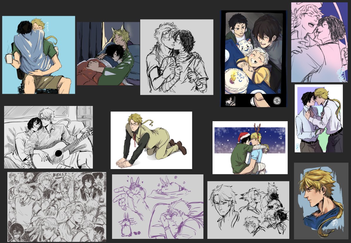 wiiiild this is all i did this year? man
i miss drawing. maybe next year 💪 