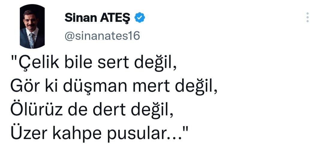 Kbramrl29's tweet photo. #SinanAteş https://t.co/CirfRowcav