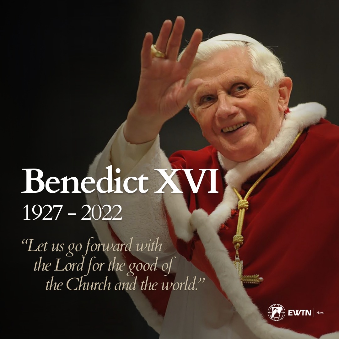 "Let us go forward with the Lord for the good of the Church and the world..."
--Pope Benedict XVI