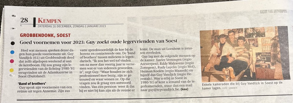 ⁦<a href="/gva/">Gazet van Antwerpen</a>⁩ Alle helpende handjes zijn welkom om deze wens van mijn vriend te laten uitkomen!😍