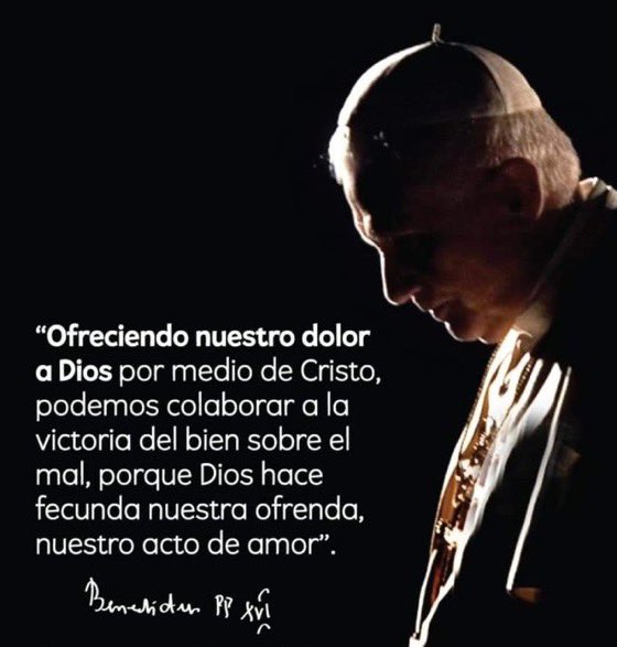 Franciscanode's tweet photo. ¡Gracias, #BenedictoXVI por haber sido la voz que clama en el desierto ante la dictadura del relativismo! https://t.co/u0zIs2Oo0n