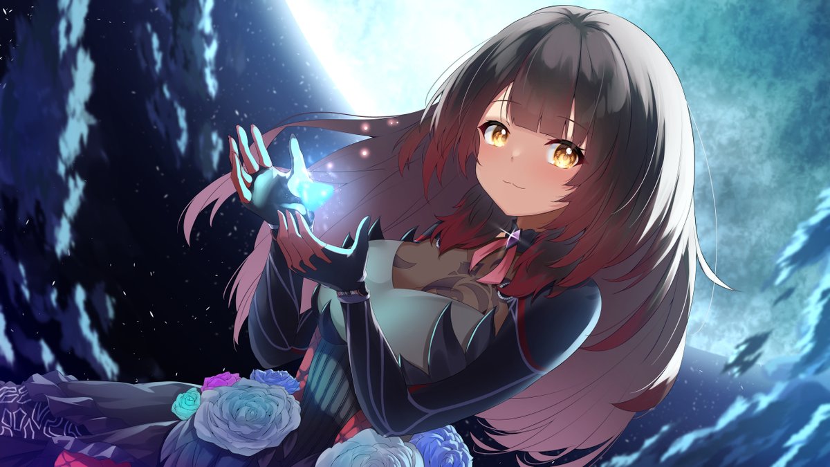ロボ子さん 「あれこれ悩むけど、背景までしっかり描いたこれらかな～振り返ってる様が個人的に好き」|江夏🥜のイラスト
