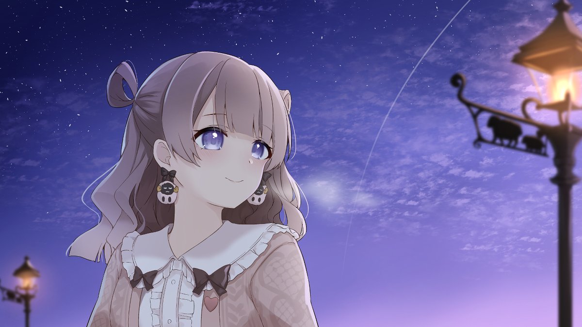 ロボ子さん 「あれこれ悩むけど、背景までしっかり描いたこれらかな～振り返ってる様が個人的に好き」|江夏🥜のイラスト