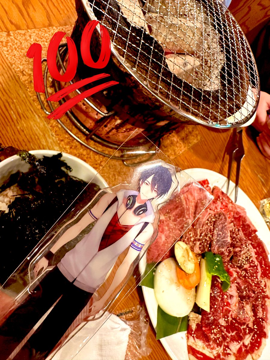 「最高のライブの締めくくりは肉だよな!!!! 」|原稿中の準のイラスト